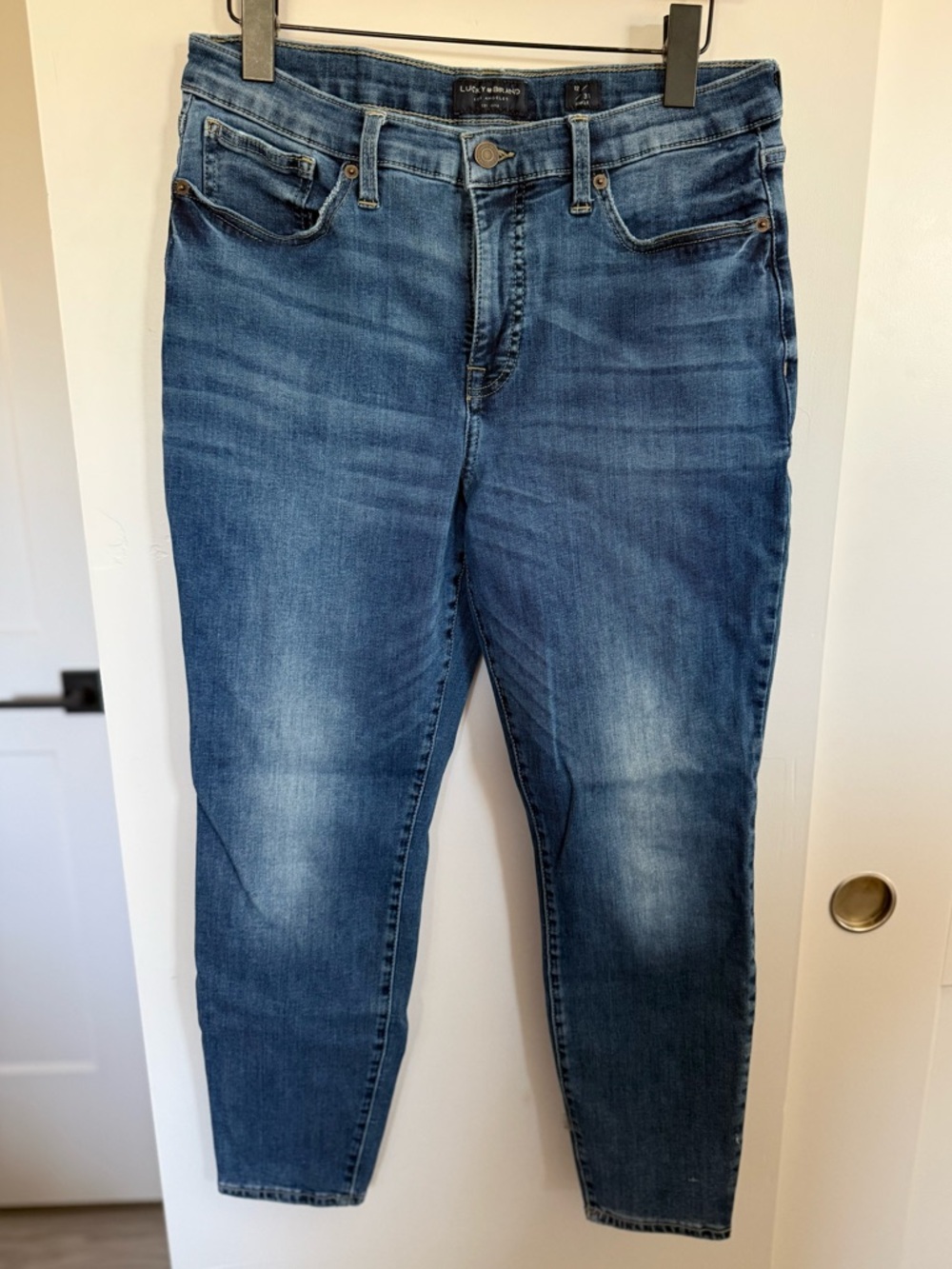 Lucky Brand Ava Mid Rise Skinny Jeans Size 12/31 Ankle